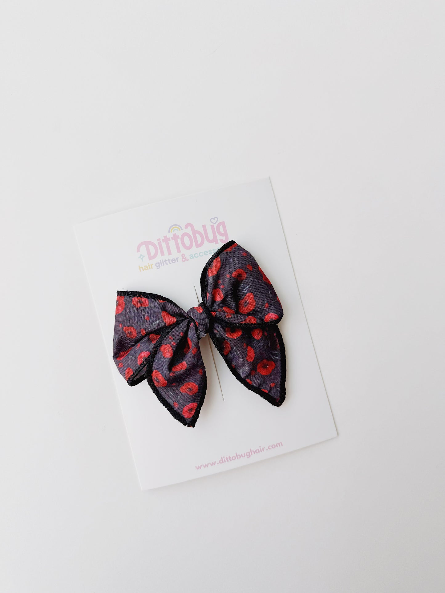 Red Poppy Bow