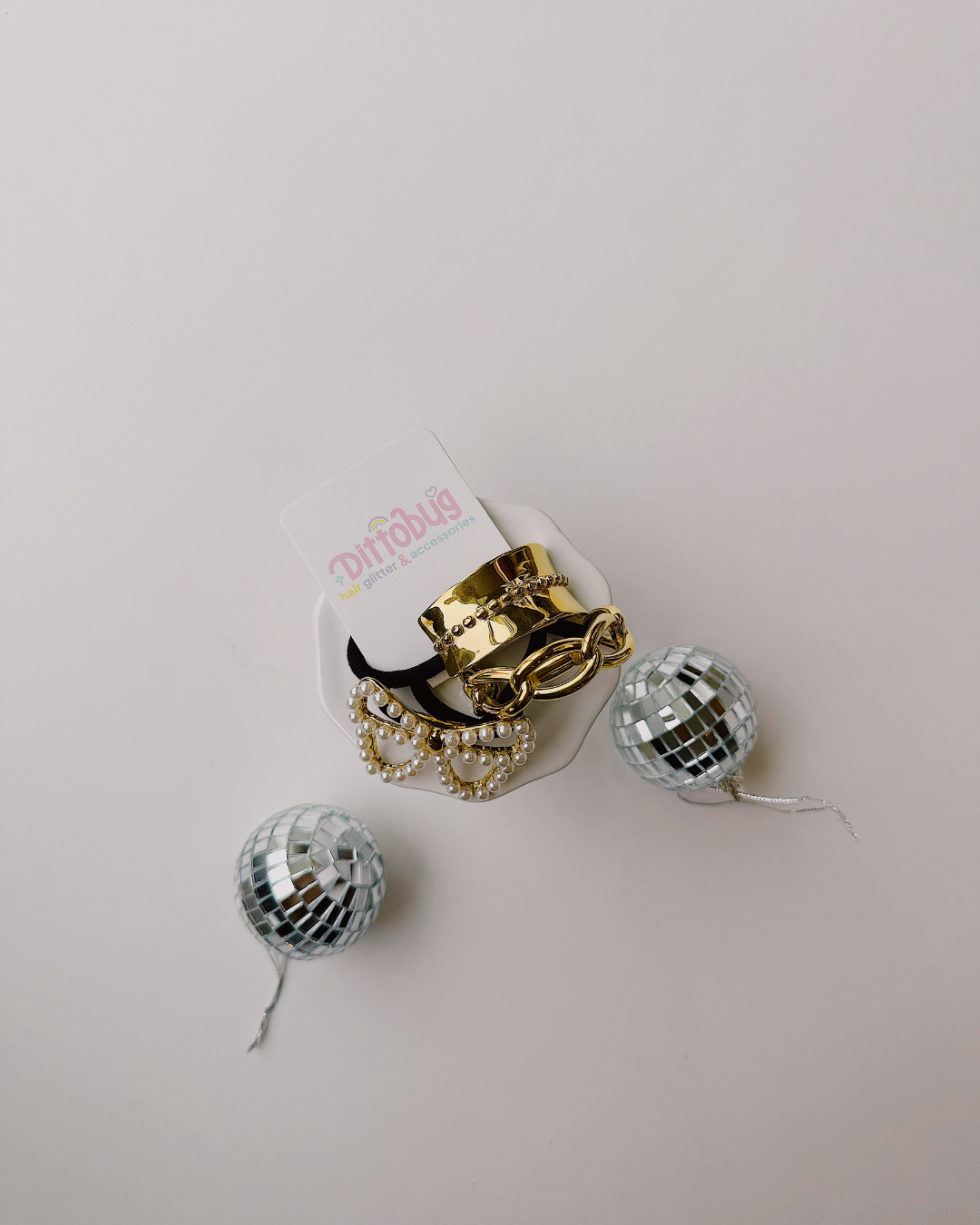 Gold Black Charmed Set
