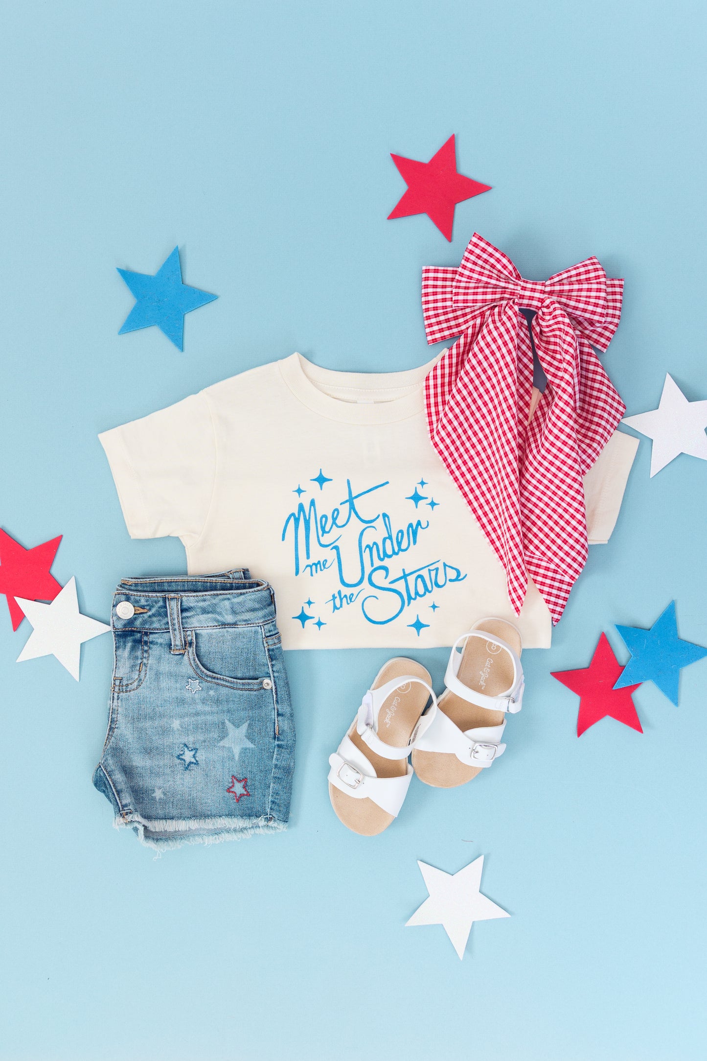 Red Gingham Oversized Bow