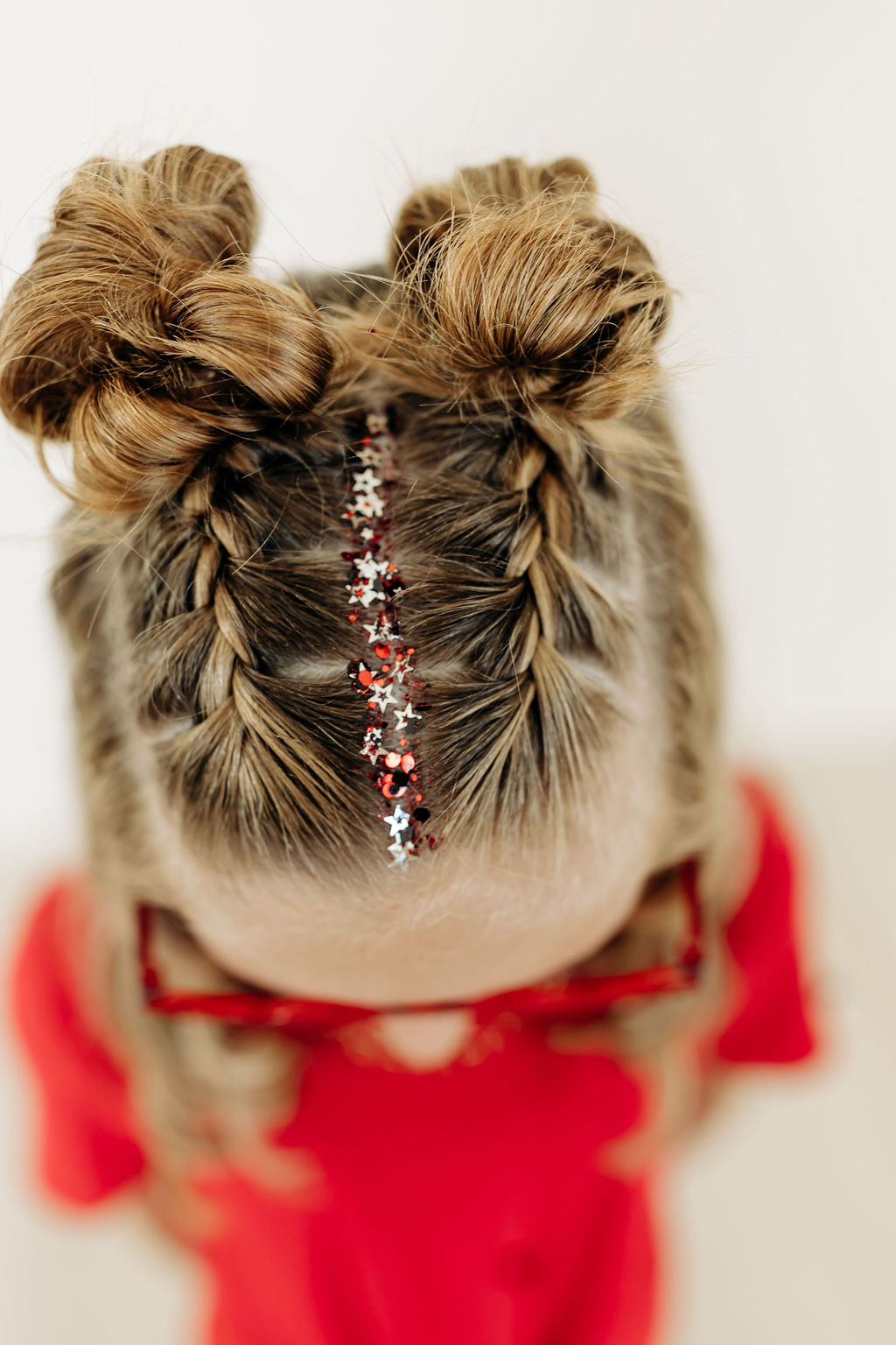 Black and Red Hair Glitter