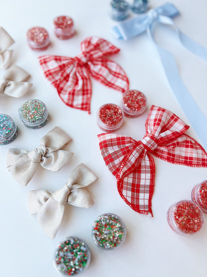 Red Plaid Bow