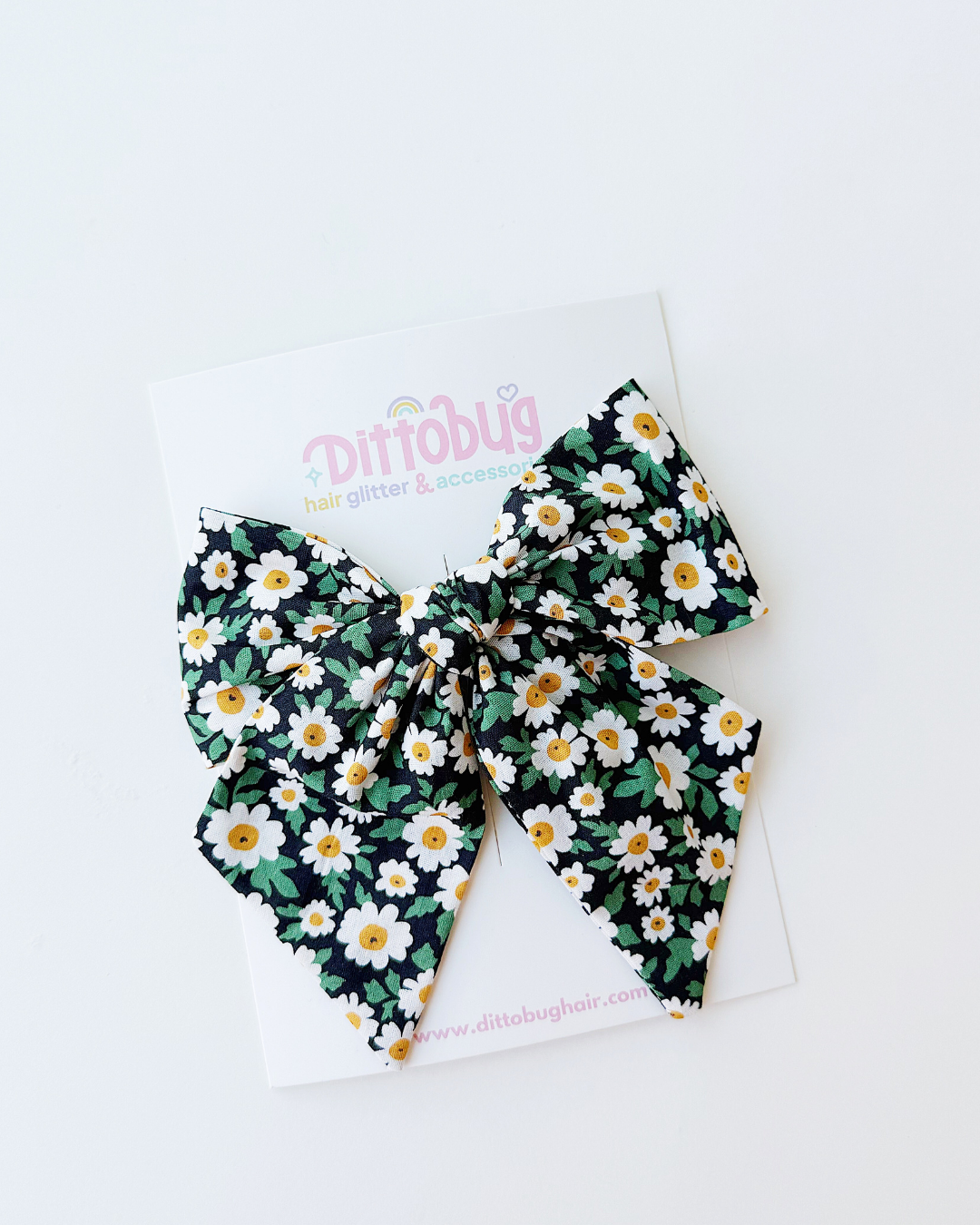 Daisy Floral Bow