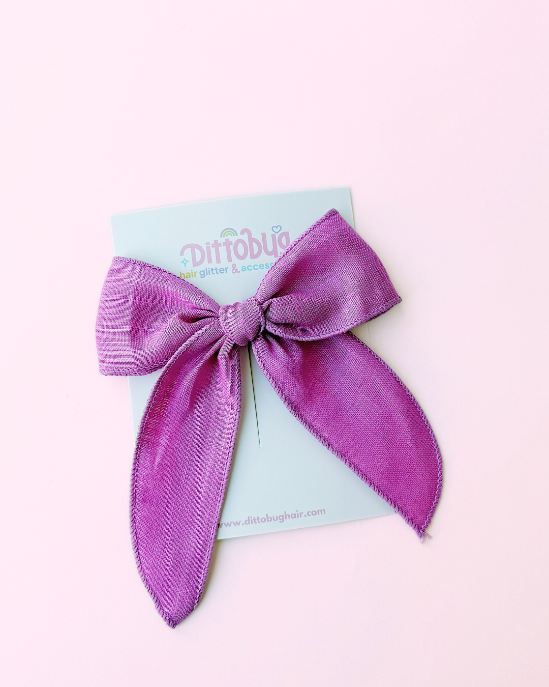 Pink Linen Bow