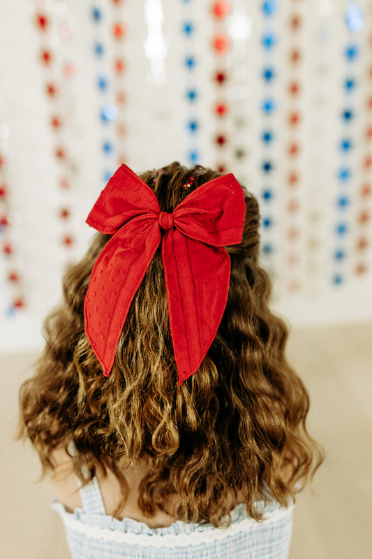 Ruby Dot Bow