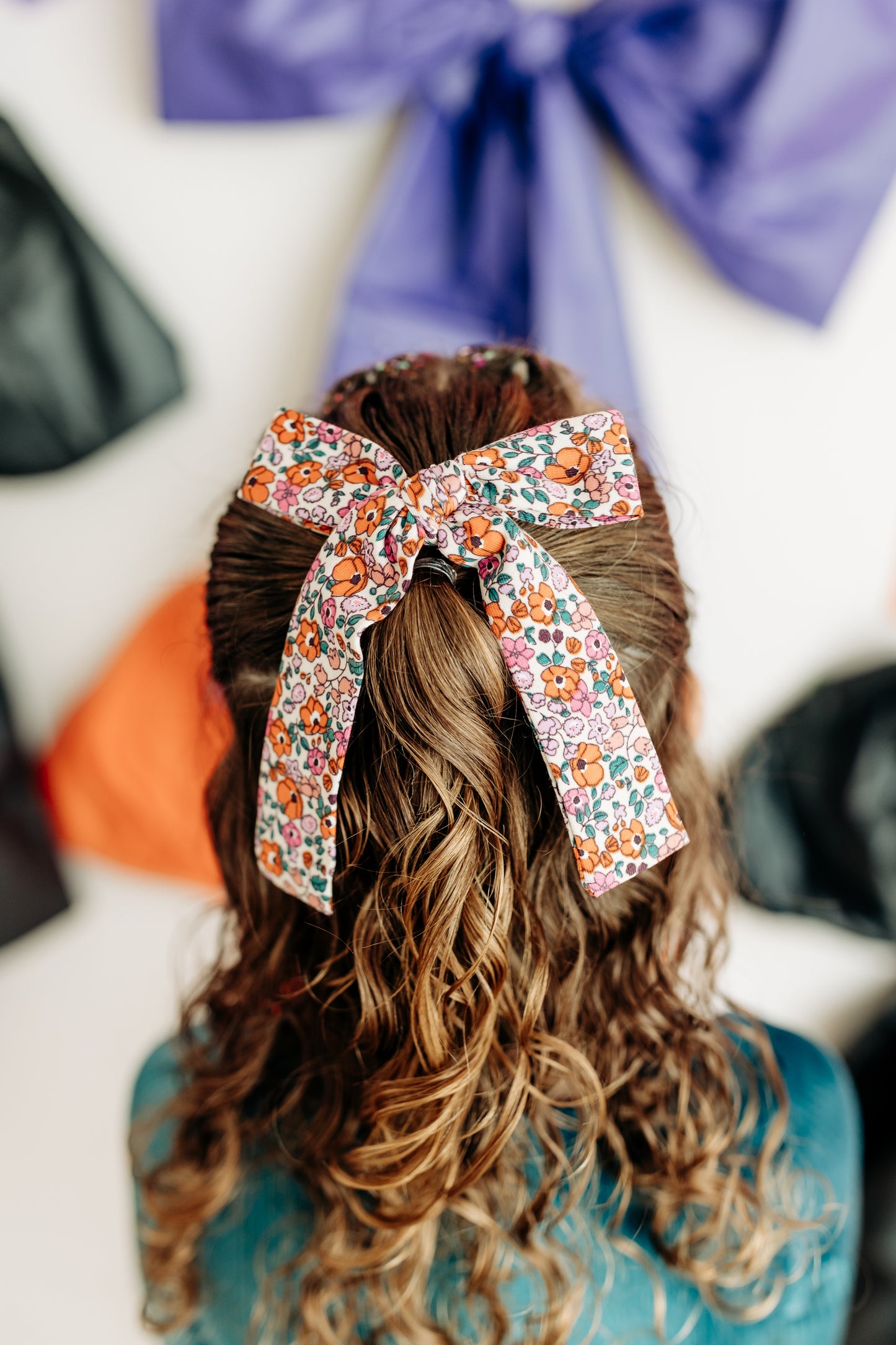 Halloween Floral Bow