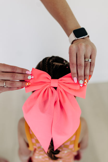 Hot Pink Oversized Bow