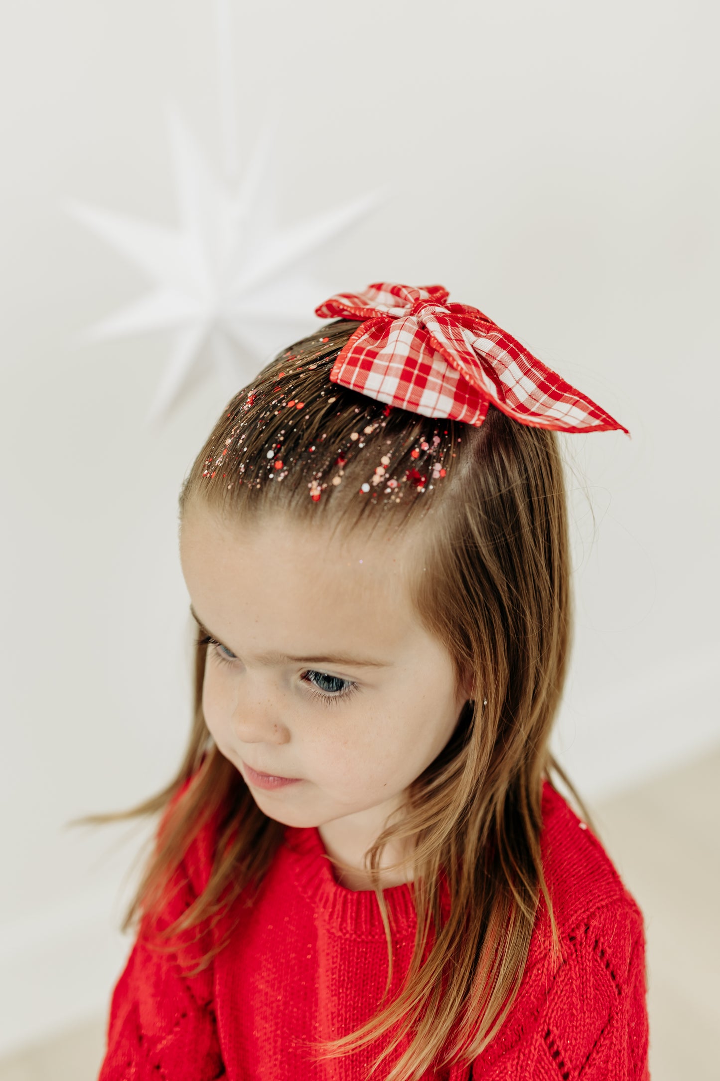 Red Plaid Bow