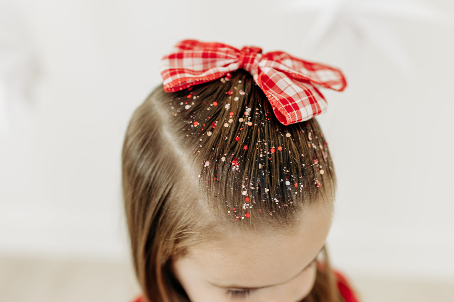Red Plaid Bow