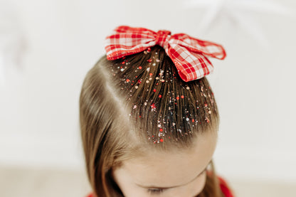 Red Plaid Bow