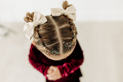 Gold Sparkle Pigtails