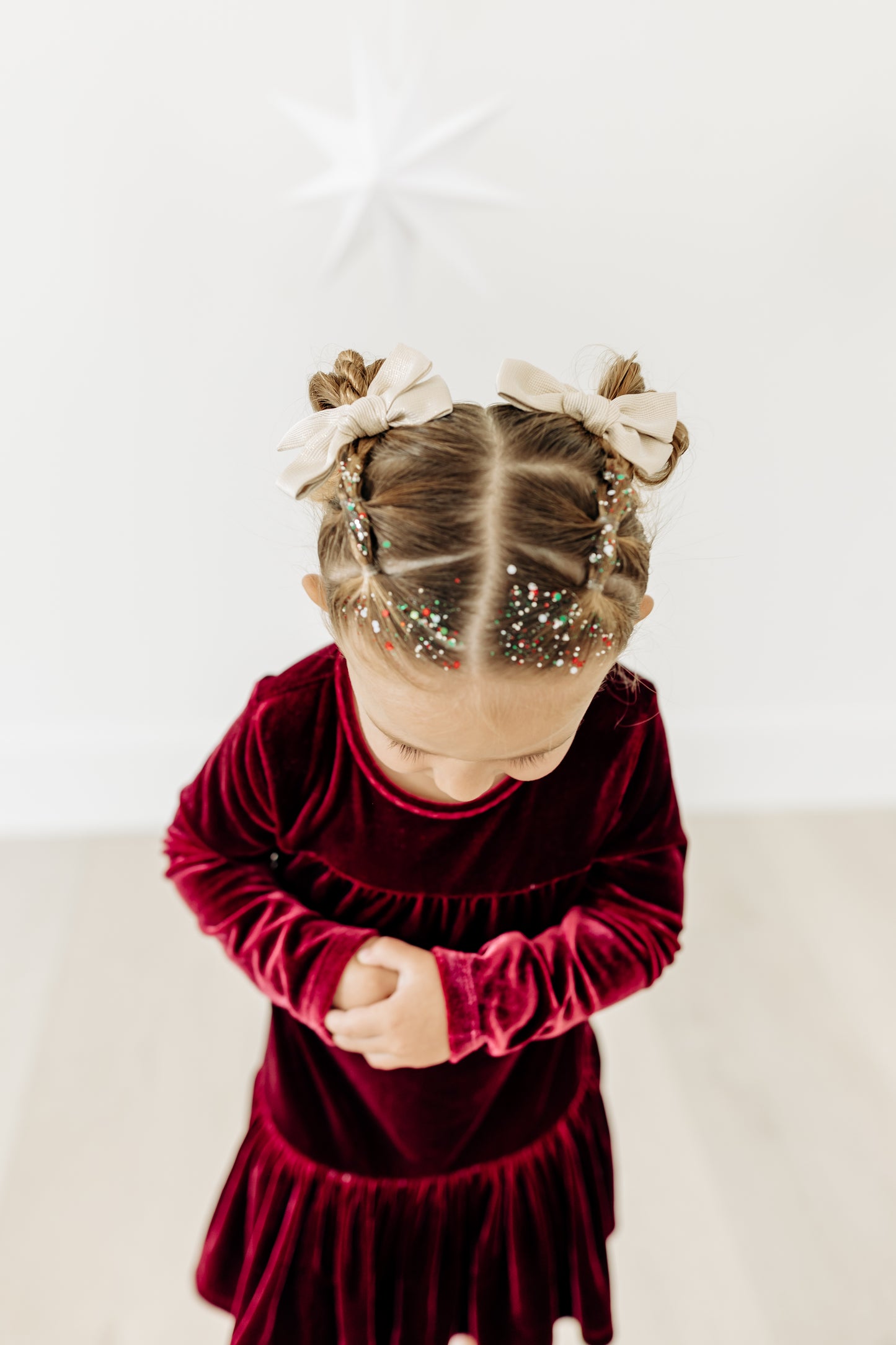 Gold Sparkle Pigtails