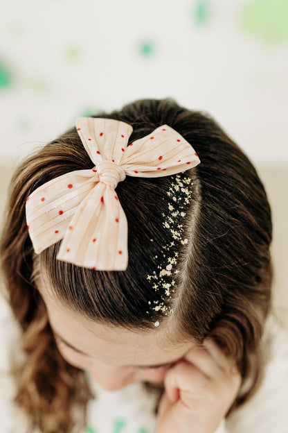 Peach Flower Bow