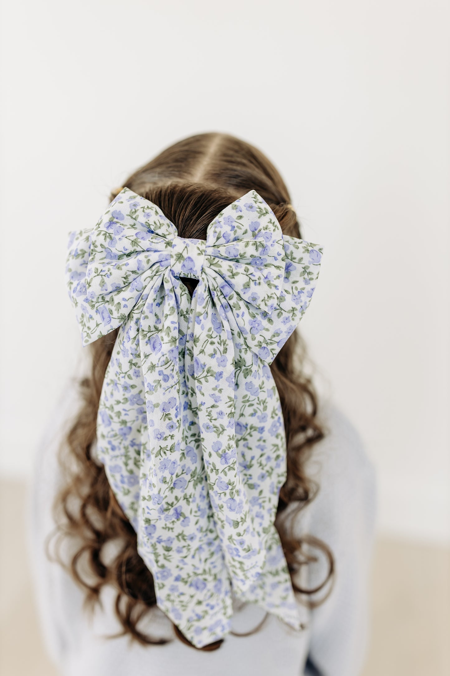 Purple Oversized Floral Bow