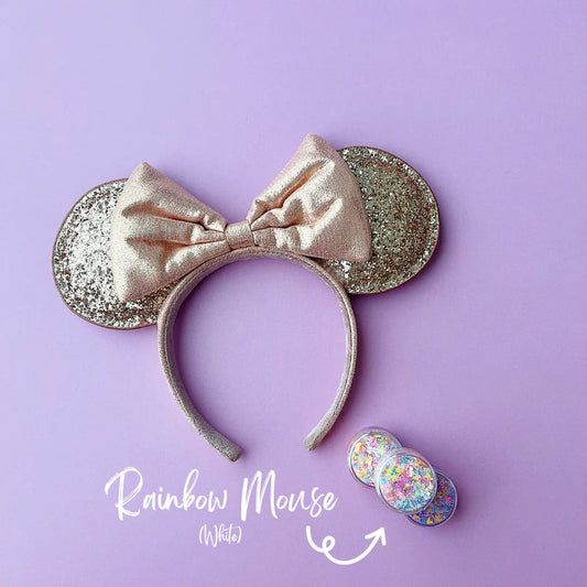 Rainbow Mouse in White