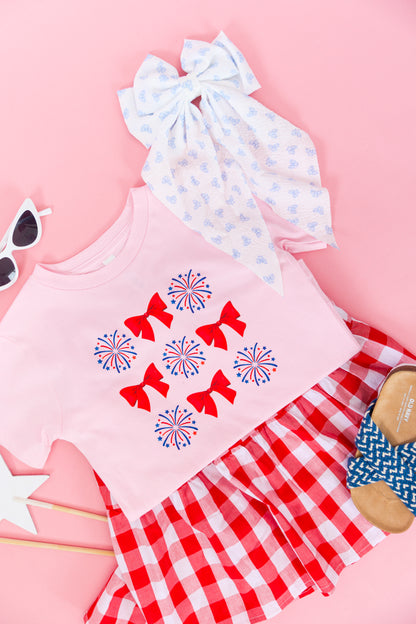 Blue Bow Oversized Bow