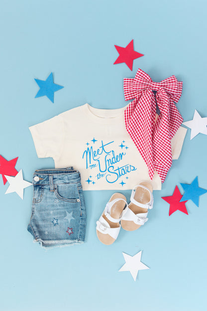 Red Gingham Oversized Bow