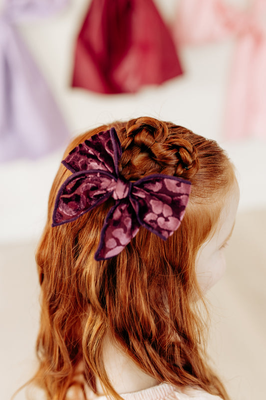 Purple Leopard Bow