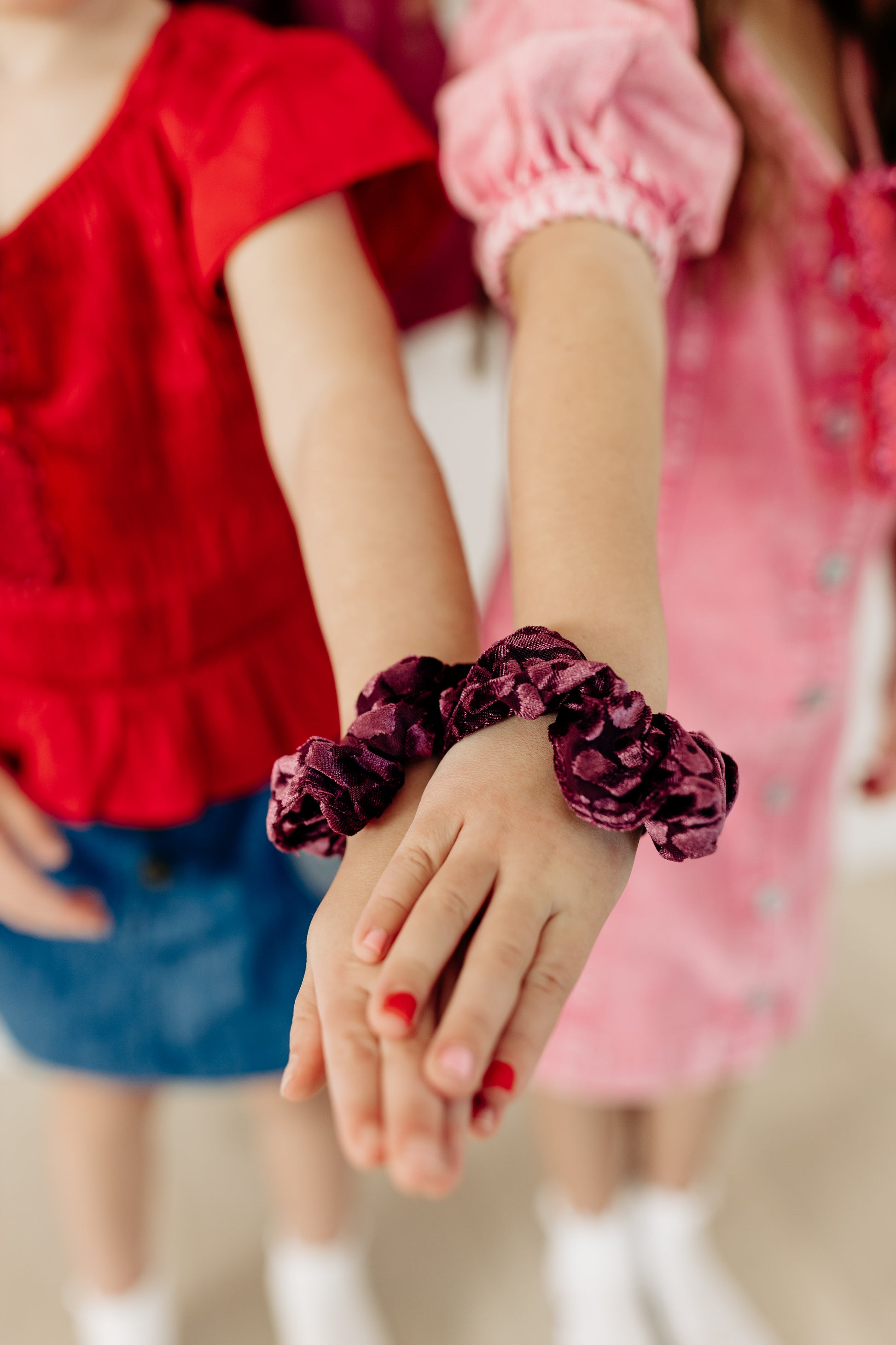 Purple Leopard Scrunchie