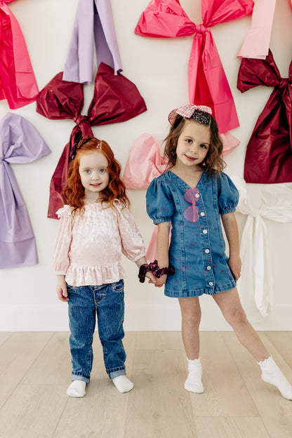 Purple Leopard Scrunchie